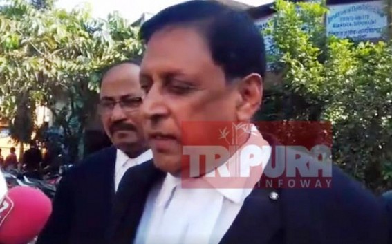 Ironical Politics in Tripura : 'Jiten Das was politically  targeted', says Congress leader in Adv uniform 